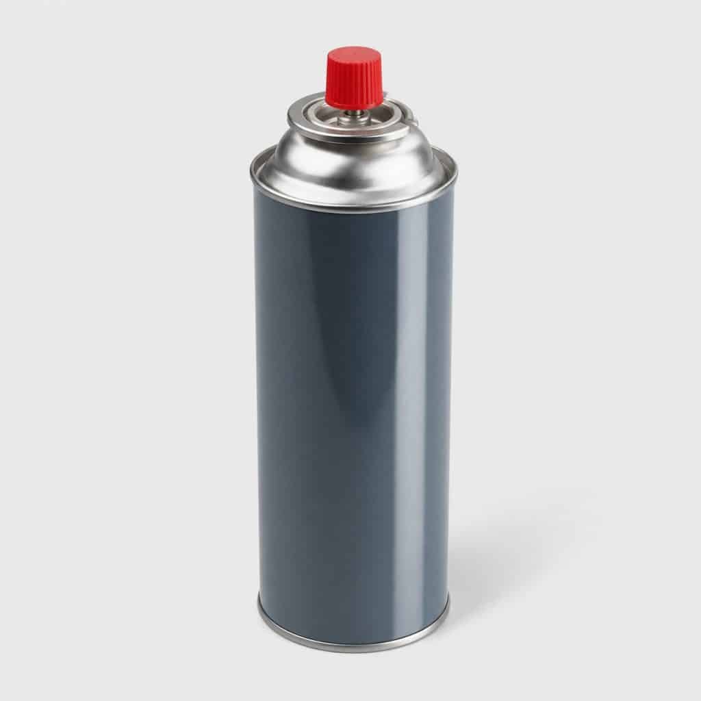 Cartouche de gaz perçable de 190 g sur fond clair