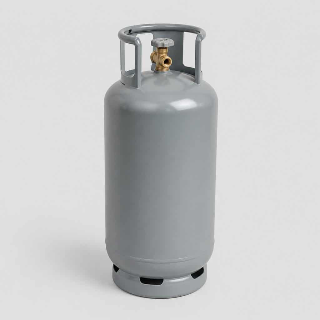 Cartouche de gaz à valve de 450 g sur fond clair