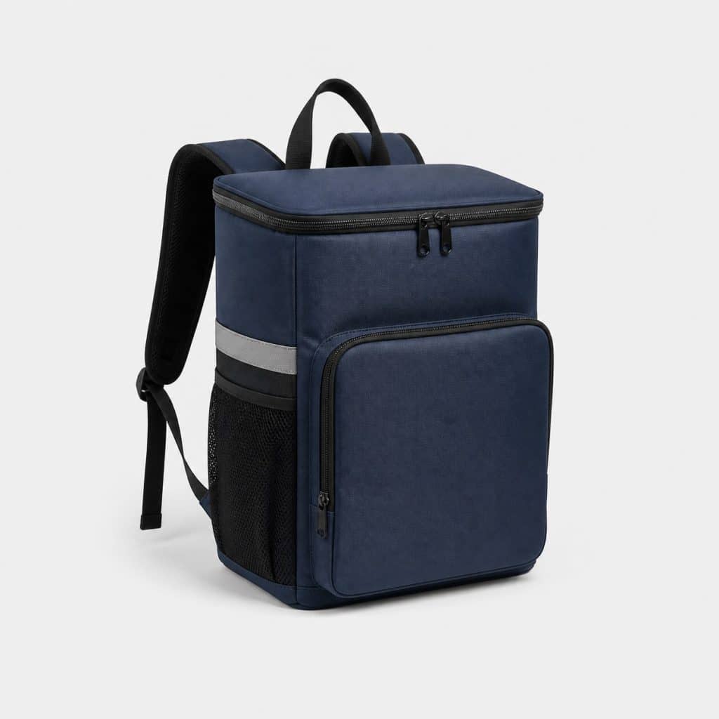 Sac à dos glacière isotherme de taille moyenne sur fond clair